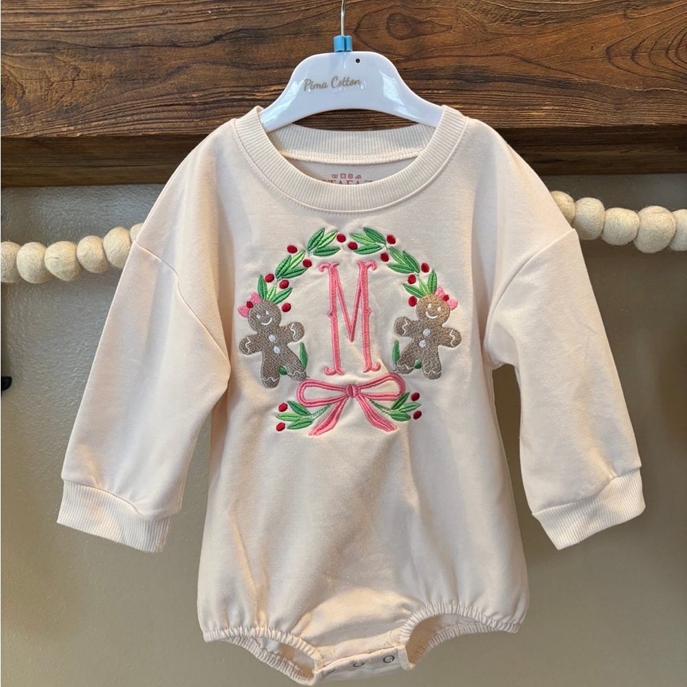 Gingerbread embroidered bubble